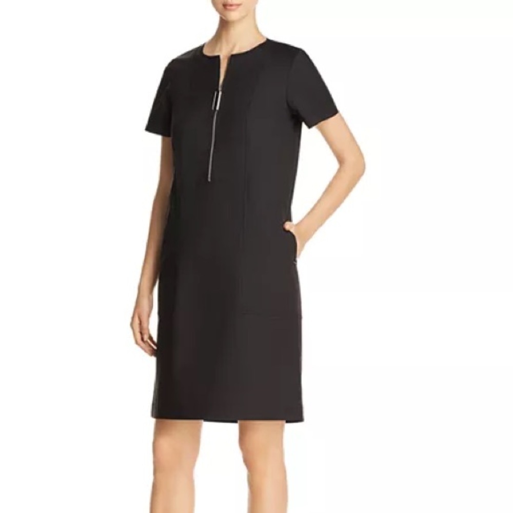 Lafayette 148 New York Archie Zip-Front Dress - Picture 1 of 9